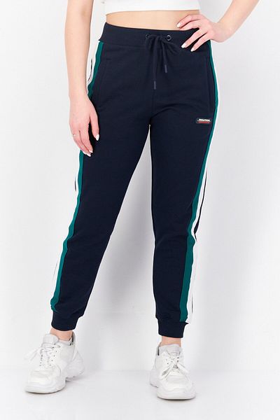 Nautica Women Drawstring Brand Logo Jogger Pants, Navy Combo