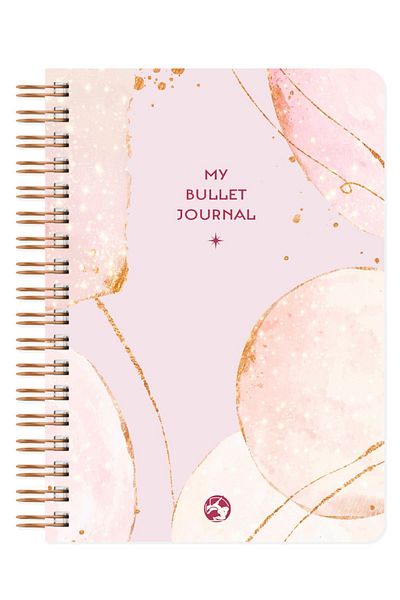 Le Color دفتر ملاحظات من Rose Gold Bullet Journal Pro - منقط، 17x24
