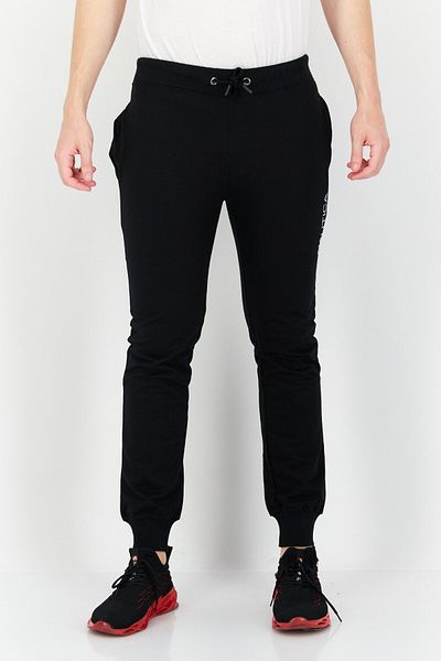 Nautica Men Regular Fit Brand Logo Sweatpants, Black