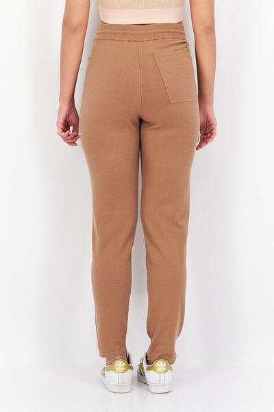 LASCANA Women Drawstring Knitted Trouser, Brown