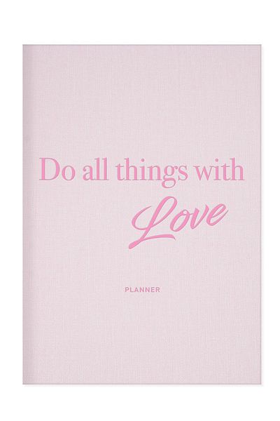 Le Color 15X21 Linen Pink Timeless Planner Agenda Book