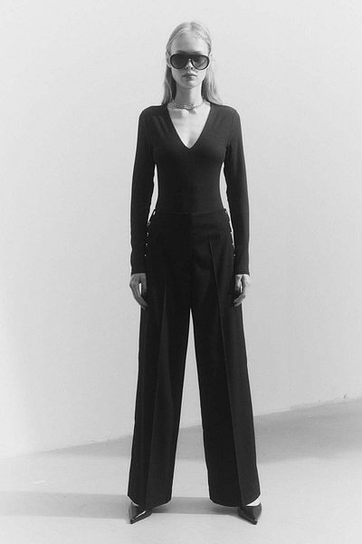 H&M Button-detail trousers