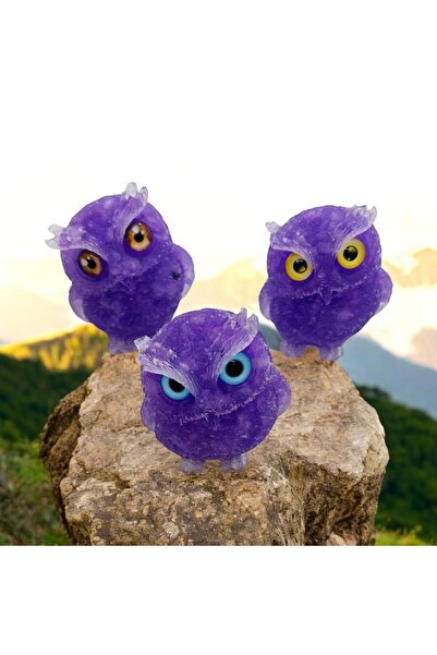 Büke Doğaltaş Tasarım Doğaltaş Baykuş Şans Biiblo