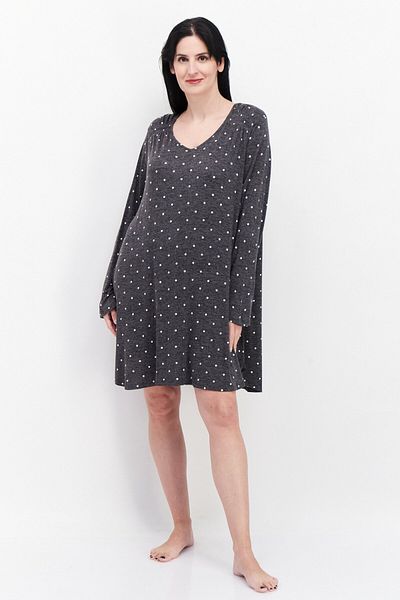 Company Ellen Tracy Women Microdot Dress Sleepwear, Grey