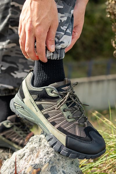 Tomsking Ανδρικά Χακί Outdoor Trekking Ανθεκτικά στο νερό και στο κρύο άνετα χειμερινά μποτάκια