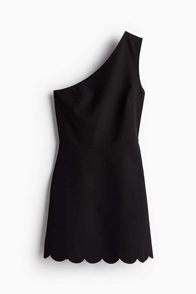 H&M Scalloped-hem dress
