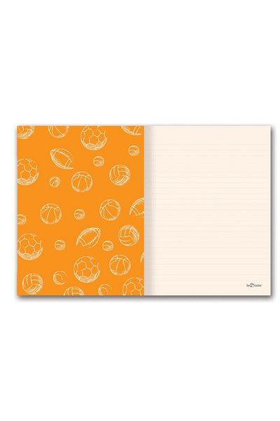 Le Color Motto Mini Journal Notebook Striped Sports