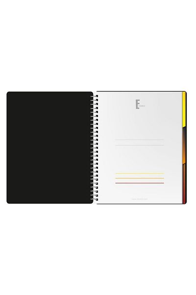 Le Color Elegance Sp A5 Checkered Notebook Black