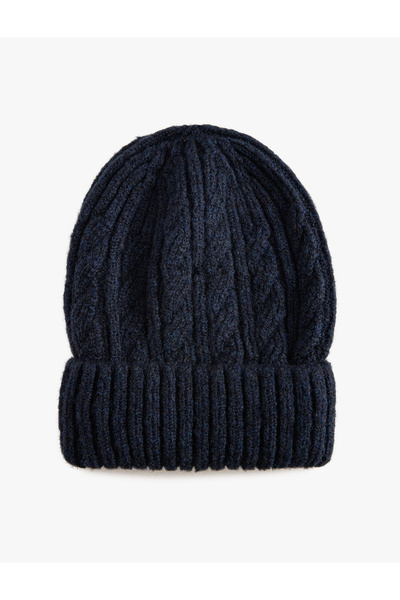 Koton Beretă din tricot cu păr stratificat cu margini