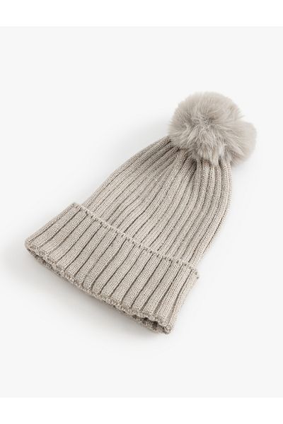 Koton Pompom Knitted Beret