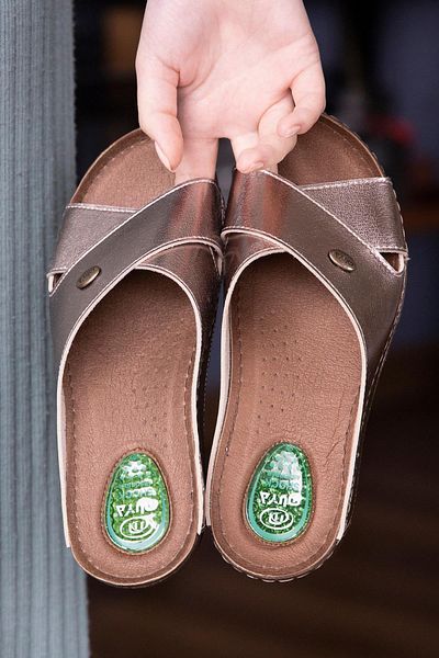 Muya Papuci de damă Cyrus Anatomical Sole Gel Supported Heel Spur Four Seasons