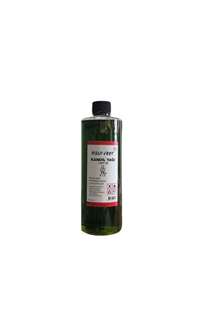 ÖZLEVENT Klasik Yeşil Gaz Lambası + 250 ml Kandil Yakıtı + 50 Cm Fitil