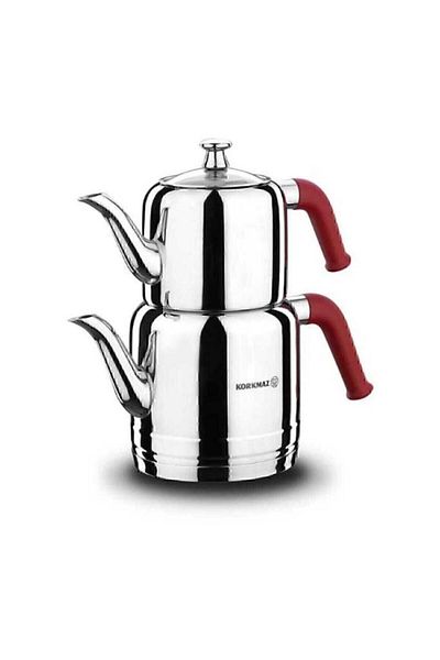 KORKMAZ A189 Riva Teapot Set Red