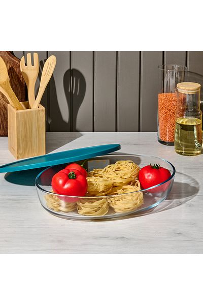 Pyrex Cook & Store XL Oval Storage Container with Lid - 3.2 Lt