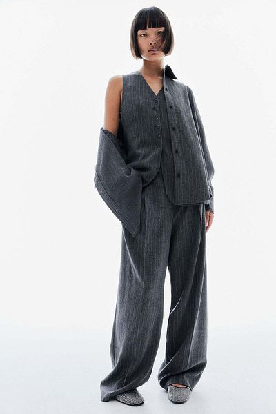 H&M Linen-blend suit waistcoat