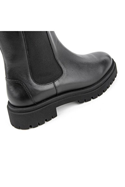 Muya Molitva 6 Nokta Anatomik Taban Topuk Dikeni Fermuarlı Hakiki Deri Kadın Çizme
