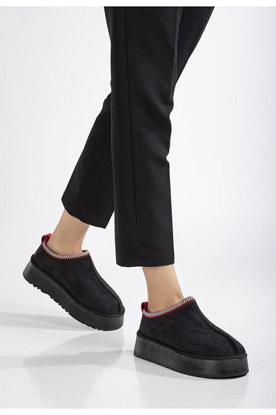 MOOVIMENTE Women's Suede Boots with Feather Inside