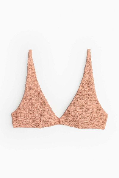 H&M Smocked triangle bikini top