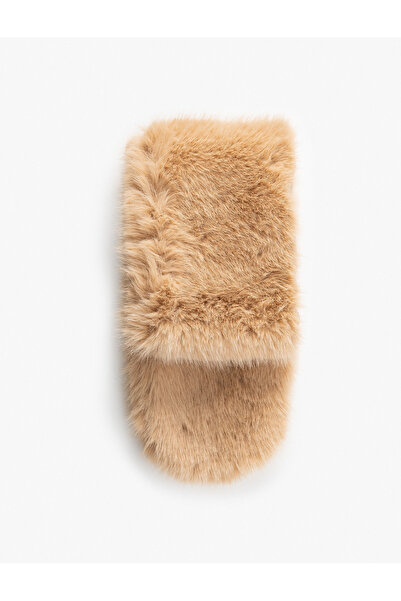 Koton Μακρύ μαντήλι με υφή από συνθετική γούνα