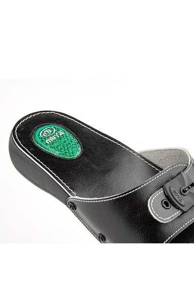Muya Phare Classic Anatomical Sole Gel Supported Women's Slippers - Black - 39