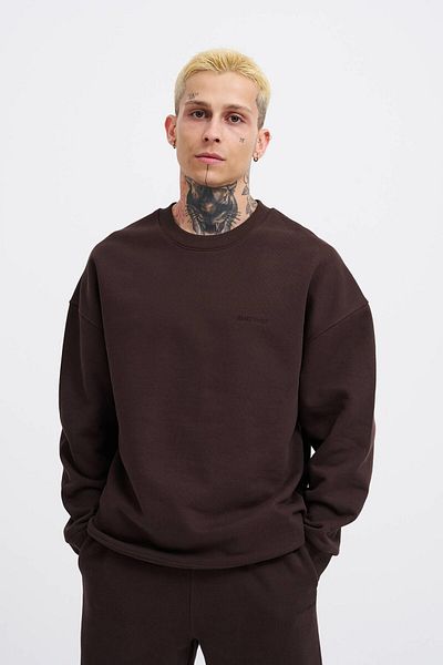 Machinist Ανδρικό φούτερ Basic Diagonal Brown