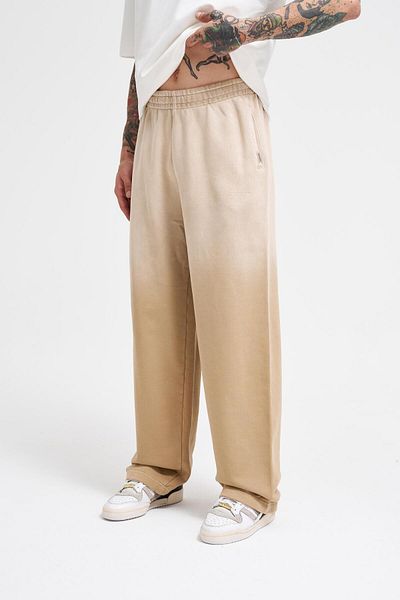 Machinist Ανδρικό φαρδύ μπεζ φούτερ Grandient Washed