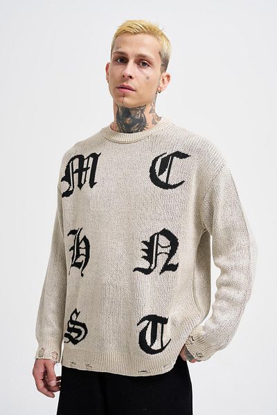 Machinist Men's Gothic Stone Sweater