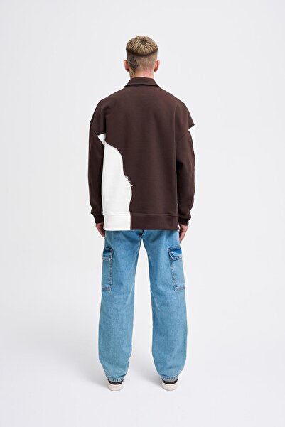 Machinist Чоловіча футболка з вишитим логотипом і вишивкою, кавово-бежева