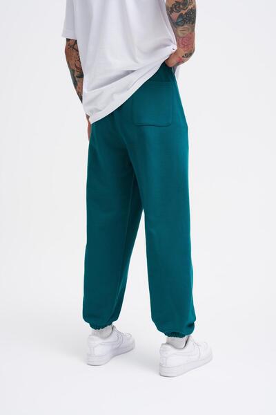 Machinist Erkek Basic Diagornel Jogger Petrol Yeşili Eşofman Altı