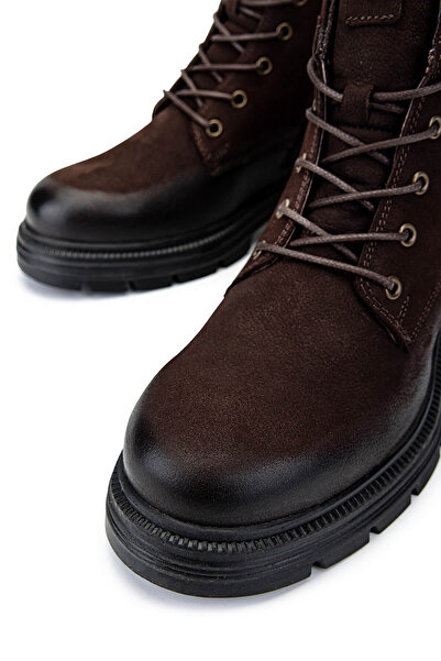 Tamer Tanca Kadın Hakiki Deri Kahverengi Nubuk Casual Bot