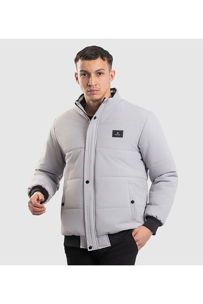 Beverly Hills Polo Club Men's Grey Woven Jacket