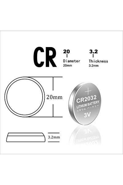 ATAELEKTRONİK 5li Paket - 2032 Lithium Cell Battery 3v Cr2032 Dl2032 3 Volt G...