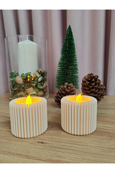 stilcraft 2'li Modern Tealight LED Mumluk LED Tealight Dahil