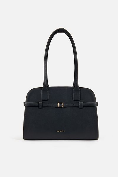 Manuka Schwarze mittelgroße Gürteltasche