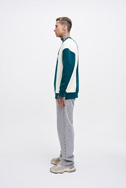 Machinist Erkek Mastering Слоган Вишивка Світ Ойл Зелений-Екру