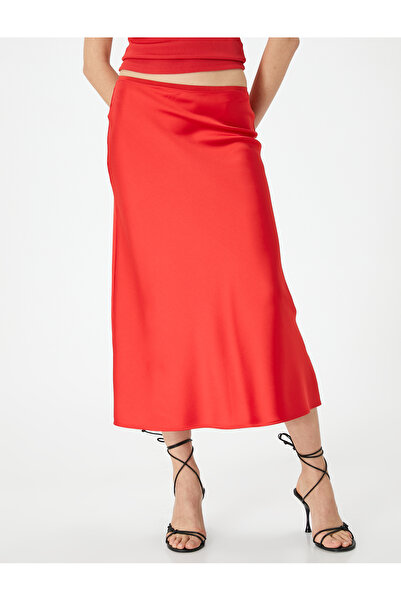 Koton Midi Saten Etek Normal Bel