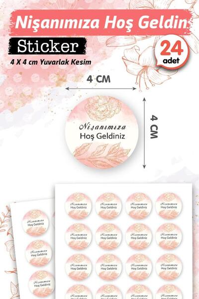 t tuğset etiket Nişanımıza Hoşgeldiniz Etiket - Nişan Hediyelik- Çikolata Eti...