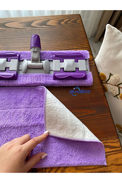 Micro Clean MissClean (1 Adet) Yedek Bez Mandallı Mop 'Sadece Yedek Bez' Mikrofiber Bezi