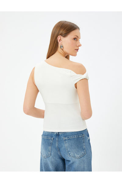 Koton Felső ujjatlan, drapírozott csónaknyak