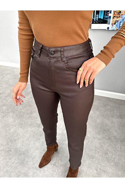 ESRAHELVACI Mumlu Slim Fit Jean Pantolon