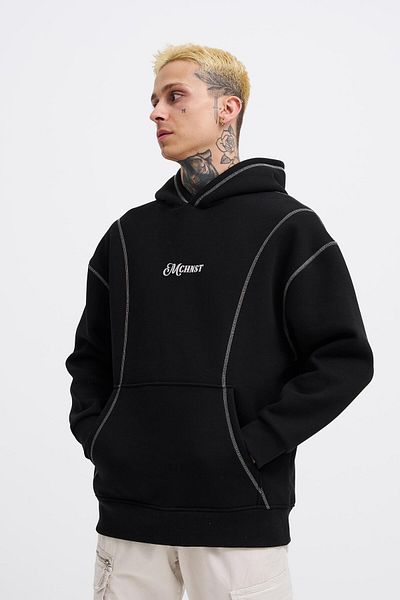 Machinist Ανδρικό Straddie Black Hoodie
