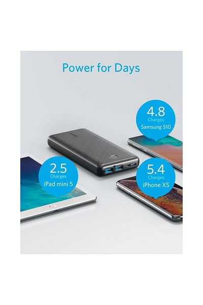 Anker Powerbank 20000mAh PowerCore Essential Black A1268H11