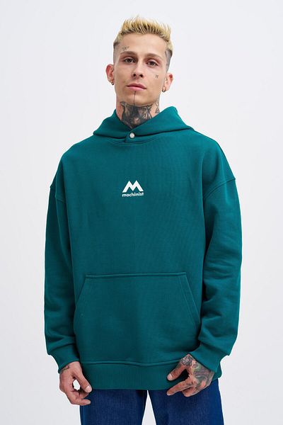 Machinist Ανδρικό κουκούλα σε σχήμα M Pactwork Petrol Green