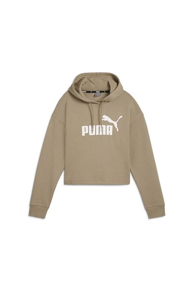 Puma Ess Cropped Logo Γυναικείο Μπεζ Φούτερ 58686967