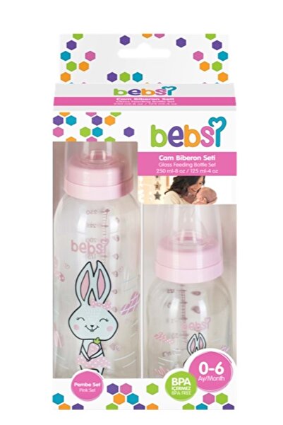 Wee Baby Bebsi Cam Biberon Seti Pembe 250 ml +125 ml