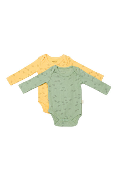 Evelise Σετ 2body-anybodyPrintedBabyCosy50%modal+50%βαμβάκιΛεμόνι/Πράσινο (Μέ...