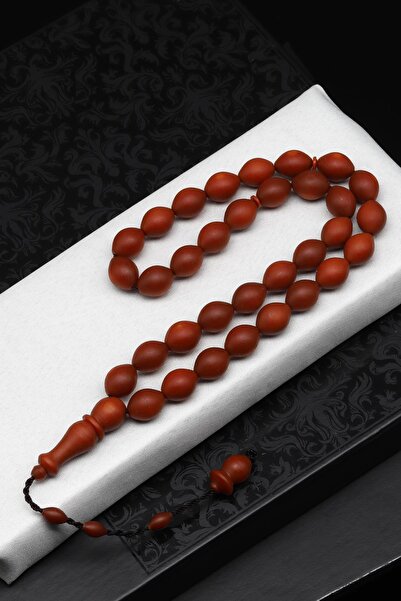 Alibaba Doğaltaş Fiber Tesbih 9 x 12 mm Beyzi Kesim