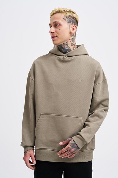 Machinist Ανδρικό Basic Diagonal Khaki Hoodie