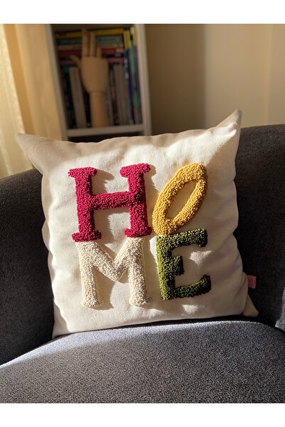 Les Passent Изпрана ленена калъфка за възглавница Bohem Home Punch с бродерия