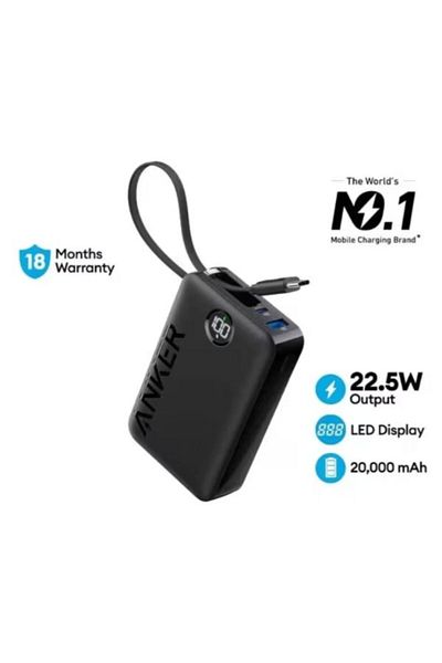 Anker Power Bank 20000mAh| Color Black| A1647H11